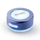 Blue Bone Conduction Vibration Bluetooth Speaker - TWS Stereo, LED, Surface Sound