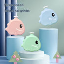 Blue Cute Dinosaur Electric Pet Nail Grinder - 3-Speed, Low Noise, USB-C for Dogs & Cats