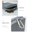 Black Silicone Dog Treat Pouch (Set of 2) - Waterproof, Portable for Training & Walks