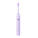 Advanced Sonic Toothbrush: 5 Cleaning Modes, 2-Min Timer, USB Fast Charge, Purple (4 brush heads)