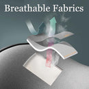 Black Ergonomic Memory Foam Car Headrest & Lumbar Support Cushion Set - Driving Comfort Neck & Back Pillow