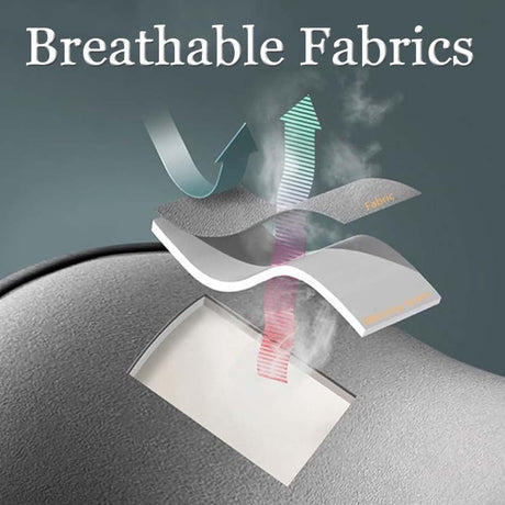 Black Ergonomic Memory Foam Car Headrest & Lumbar Support Cushion Set - Driving Comfort Neck & Back Pillow