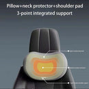 Black Ergonomic Memory Foam Car Headrest & Lumbar Support Cushion Set - Driving Comfort Neck & Back Pillow