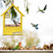 Brown Charming Wooden House Hanging Bird Feeder - Attract Wild Birds to Your Garden