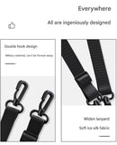 Black 2-Pack Universal IPX8 Waterproof Phone Pouch with Lanyard - Touch Sensitive Case for Swimming & Outdoor Sports