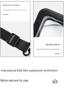 Black 2-Pack Universal IPX8 Waterproof Phone Pouch with Lanyard - Touch Sensitive Case for Swimming & Outdoor Sports