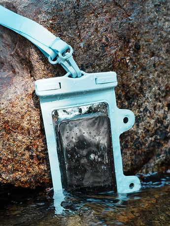 Black 2-Pack Universal IPX8 Waterproof Phone Pouch with Lanyard - Touch Sensitive Case for Swimming & Outdoor Sports