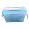 2 Pcs Blue Collapsible Silicone Food Storage Container - Microwave & Freezer Safe Lunch Box