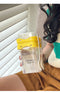 White Portable Salad & Breakfast Cup On-the-Go - Dual Compartment Container with Spork