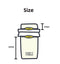 Purple Portable Salad & Breakfast Cup On-the-Go - Dual Compartment Container with Spork