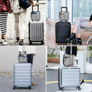 2 Pcs Black Hands-Free Luggage Handle Travel Cup Holder & Organizer Pouch