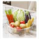 Grey And Silver Snap Button Elegant Compartment Serving Tray with Lid - Versatile Snack, Fruit & Candy Box