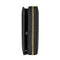 Black Compact RFID Genuine Leather Wallet for Women - Secure Zipper Card Holder & Coin Purse
