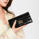 Beige Elegant Women's RFID Blocking Long Wallet - PU Leather Clutch Purse with Clasp