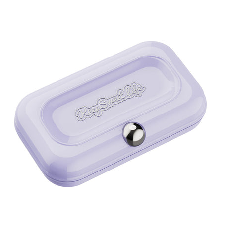 2 Sets Purple Portable 4-Piece Manicure Set - Compact Nail Grooming Kit with Stainless Steel Clippers, File & Stylish Case