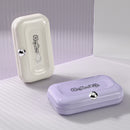 2 Sets Purple Portable 4-Piece Manicure Set - Compact Nail Grooming Kit with Stainless Steel Clippers, File & Stylish Case