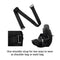 Black Stylish Quilted Belt Bag - Lightweight Nylon Crossbody Fanny Pack