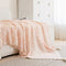 Black and Beige Diamond Pattern Soft Cozy Knit Throw Blanket with Tassels - Geometric Pattern Lightweight Acrylic Blanket for Sofa Couch Bed, 130x150cm