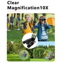 Black HD Digital Camera Binoculars 8X Zoom - Record Video & Photos with LCD Screen, Starlight Night Vision for Outdoors