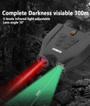 Red Professional HD Digital Night Vision Binoculars - 6X Optical Zoom, IR Illumination, Record 2.5K Video & 48MP Photos