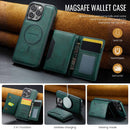 Coffee Premium MagSafe Wallet Case for iPhone 16 Pro Max - Detachable PU Leather Magnetic Card Holder