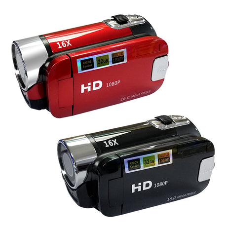 White Capture Life's Moments: HD 1080P Digital Camcorder - 16MP Photos, 16X Digital Zoom, 2.7 LCD Screen