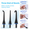 Black Advanced Portable Water Flosser - Rechargeable Oral Irrigator, IPX7 Waterproof, 4 Cleaning Modes for Deep Dental Care