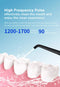 Black Advanced Portable Water Flosser - Rechargeable Oral Irrigator, IPX7 Waterproof, 4 Cleaning Modes for Deep Dental Care