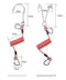 Green Pro 316 Stainless Steel Diving Reef Hook - Single, Double Combo Pack - Current Hook with Coiled Safety Lanyard