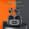 Black ProBeat X5 TWS Earbuds: Bluetooth 5.3, LED Smart Display Case, Intuitive Touch Controls, Extended Playtime