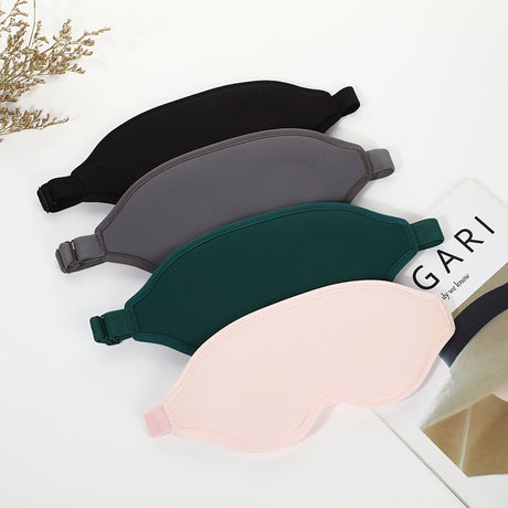 2 Pcs Green 3D Contoured Eye Mask - Total Blackout, Pressure-Free Memory Foam, Skin-Friendly & Breathable for Deep Rest