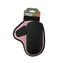 2 Pcs Pink And Black Pet Grooming Glove - Gentle Deshedding & Massage Mitt for Dogs & Cats, Efficient Fur Remover