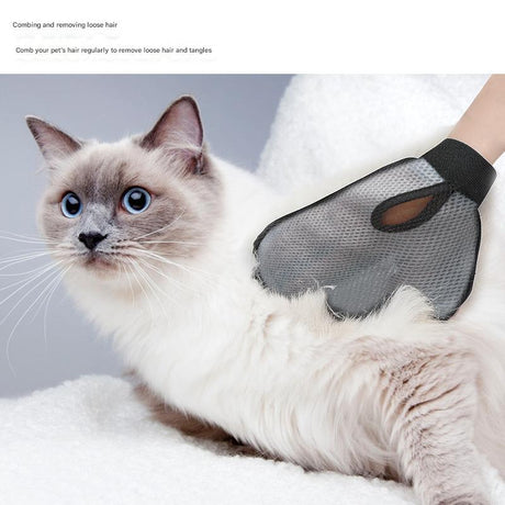 2 Pcs Green And Black Pet Grooming Glove - Gentle Deshedding & Massage Mitt for Dogs & Cats, Efficient Fur Remover