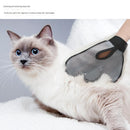 2 Pcs Grey And Black Pet Grooming Glove - Gentle Deshedding & Massage Mitt for Dogs & Cats, Efficient Fur Remover