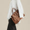 Size XL Brown Elegant Women's Leather Briefcase Tote - Vintage Style Large Capacity Commuter Handbag - Premium Cowhide Leather