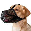2 Pcs Size S Black Breathable Mesh Dog Muzzle - Anti-Barking, Biting & Chewing - Adjustable & Comfortable Nylon Muzzle for Dogs