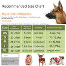 2 Pcs Size L Black Breathable Mesh Dog Muzzle - Anti-Barking, Biting & Chewing - Adjustable & Comfortable Nylon Muzzle for Dogs