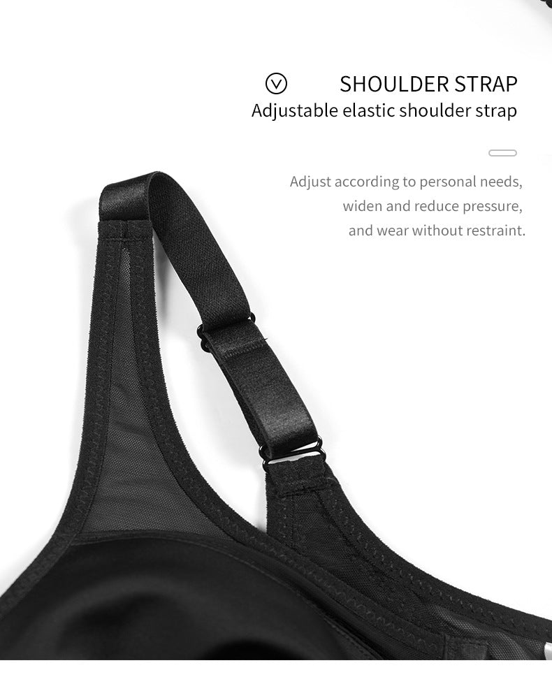 2 Pcs Size 3XL Women's Wireless Large-Cup Lace Bra with Front Clasp - Comfortable, Breathable, Black