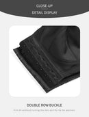 2 Pcs Size 5XL Women's Wireless Large-Cup Lace Bra with Front Clasp - Comfortable, Breathable, Black