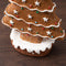 2 Pcs (1 Yellow + 1 Brown) Charming Gingerbread Christmas Tree Figurine - Festive Resin Holiday Table Decor Ornament