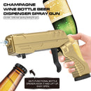 Black Champagne & Beer Spray Gun - Ultimate Party Starter & Drink Dispenser with Bottle Opener