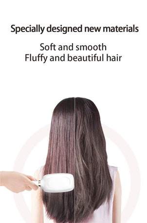 Black Advanced 3-in-1 Scalp & Hair Care Massage Comb - Red Light Therapy, EMS Microcurrent & Vibration for Healthy Hair Growth