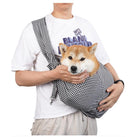 Black and White Checkered Comfortable Pet Sling Carrier for Small Dogs & Cats - Breathable Cotton Checkered Bag, Hands-Free, Safety Features