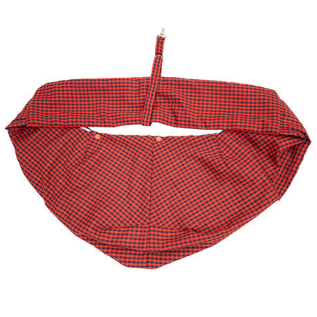 Black and Red Checkered Comfortable Pet Sling Carrier for Small Dogs & Cats - Breathable Cotton Checkered Bag, Hands-Free, Safety Features
