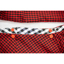 Black and Red Checkered Comfortable Pet Sling Carrier for Small Dogs & Cats - Breathable Cotton Checkered Bag, Hands-Free, Safety Features