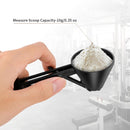 Black 2-Pack No-Spill Sliding Scoop & Funnel - Mess-Free for Protein Powder, Coffee, Formula