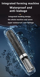 Black Cordless Electric Fish Scaler - Rechargeable 3000mAh Power, Stainless Steel Blade, Mess-Free Fish Cleaning Tool