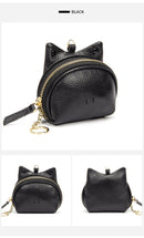 Beige Leather Frog Design Coin Purse - Cute Cartoon Mini Wallet Pouch for Keys & Coins with Keyring