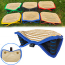 Black and Khaki Heavy Duty Jute Dog Bite Pillow - Professional Training Tug Toy with 3 Handles for Schutzhund, K9, Agility & Bite Work