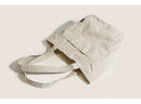 Beige Chic Lightweight Canvas Blend Tote Bag - Stylish Large Capacity Shoulder Bag for Women, Perfect for Commute & Daily Use